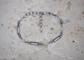 linked pearl bracelet silver 1