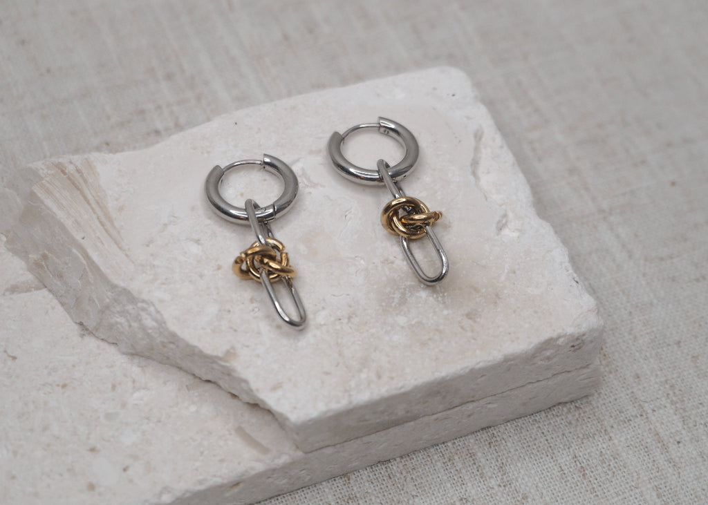 metallic mischief hoops link knot link heat wave 