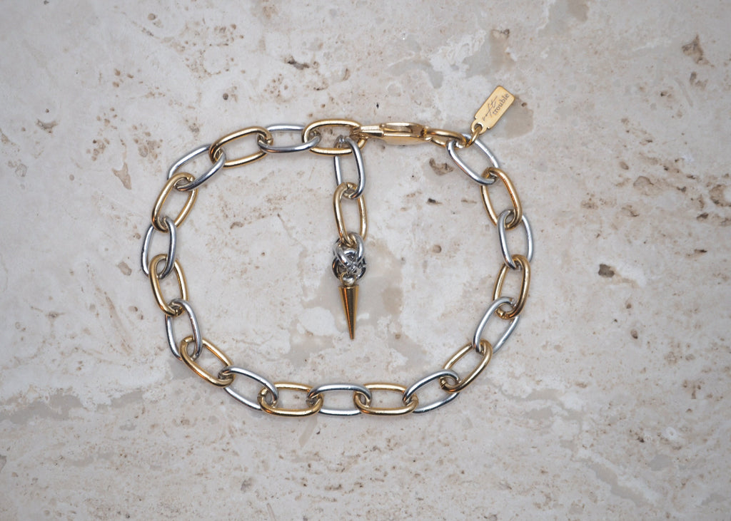 metallic mischief paperclip bracelet cold crush 1