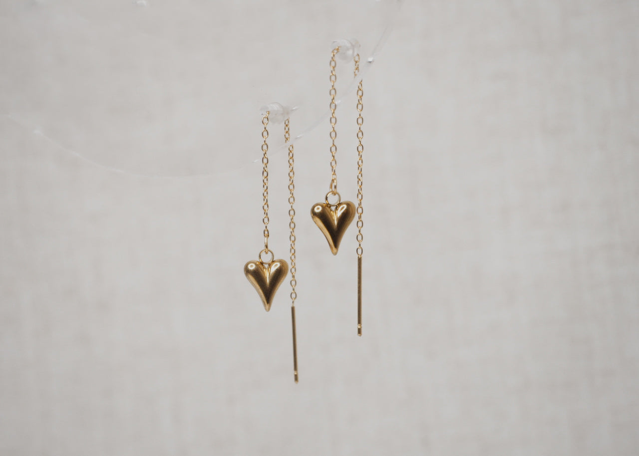 metallic mischief threads small heart gold 1