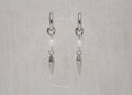 pearl spike hoops silver 1