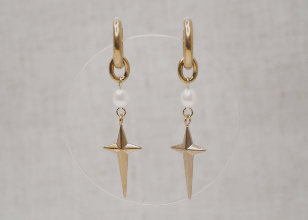 pearl star hoops gold 1