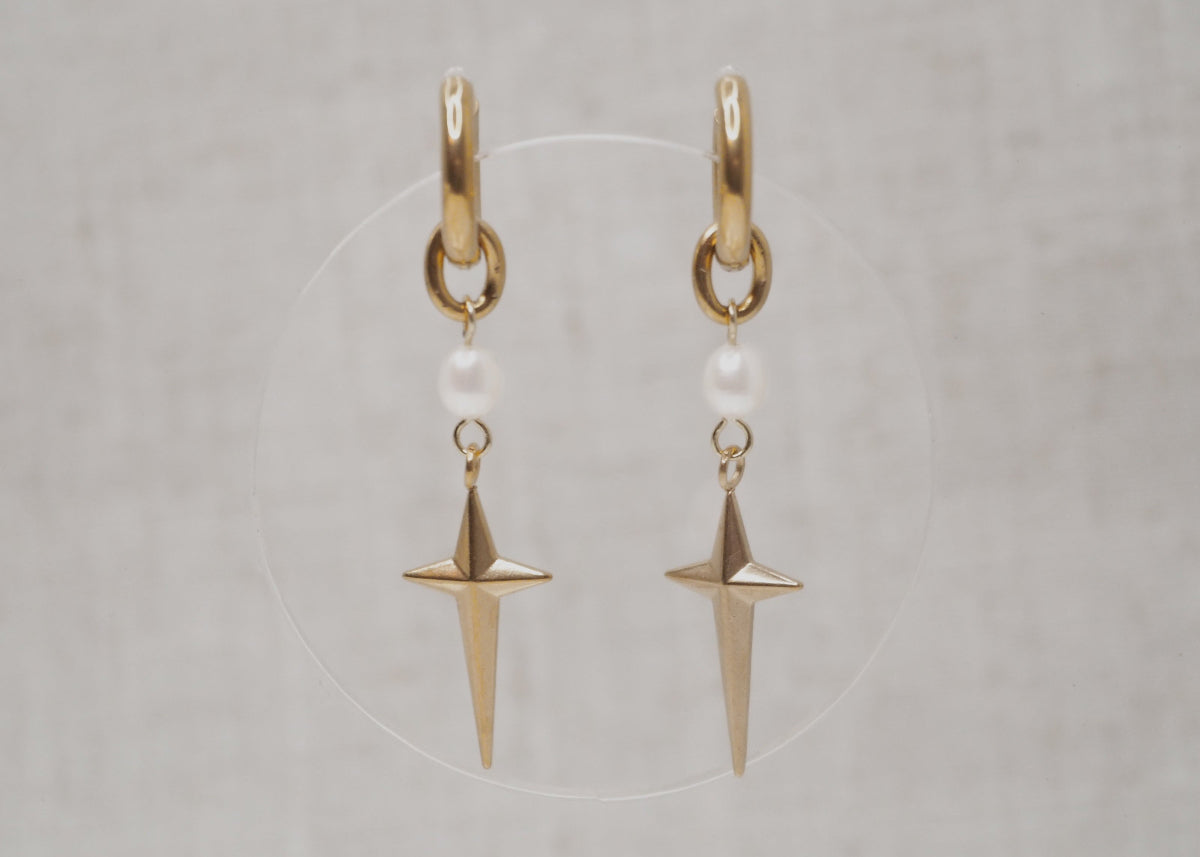 pearl star hoops gold 1