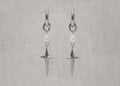 pearl star hoops silver 1
