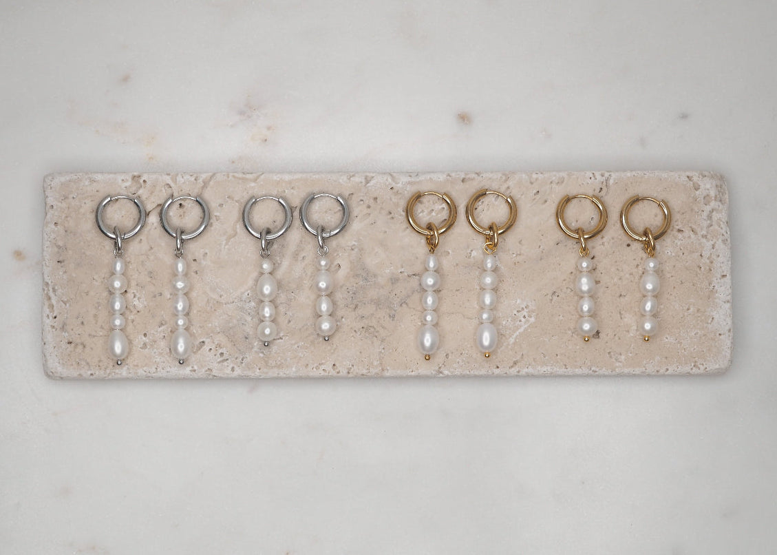 pearl string hoops 2