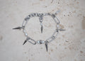 pierced pearl bracelet silver 1