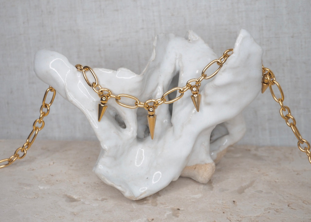 pretty sharp necklace gold 3