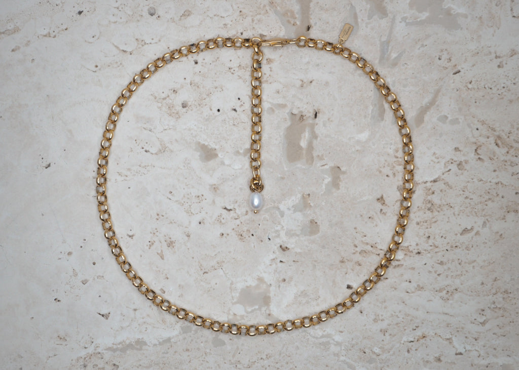 rolo necklace gold 1