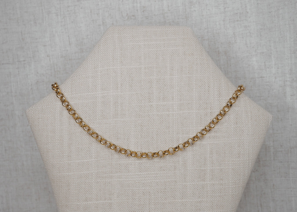 rolo necklace gold 4