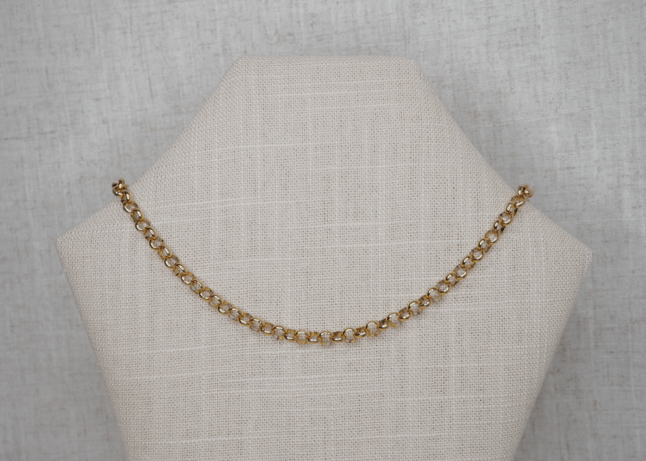 rolo necklace gold 4