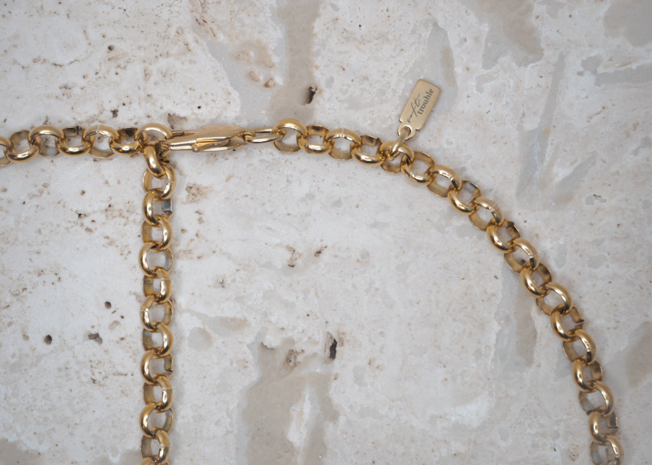 rolo necklace gold 5