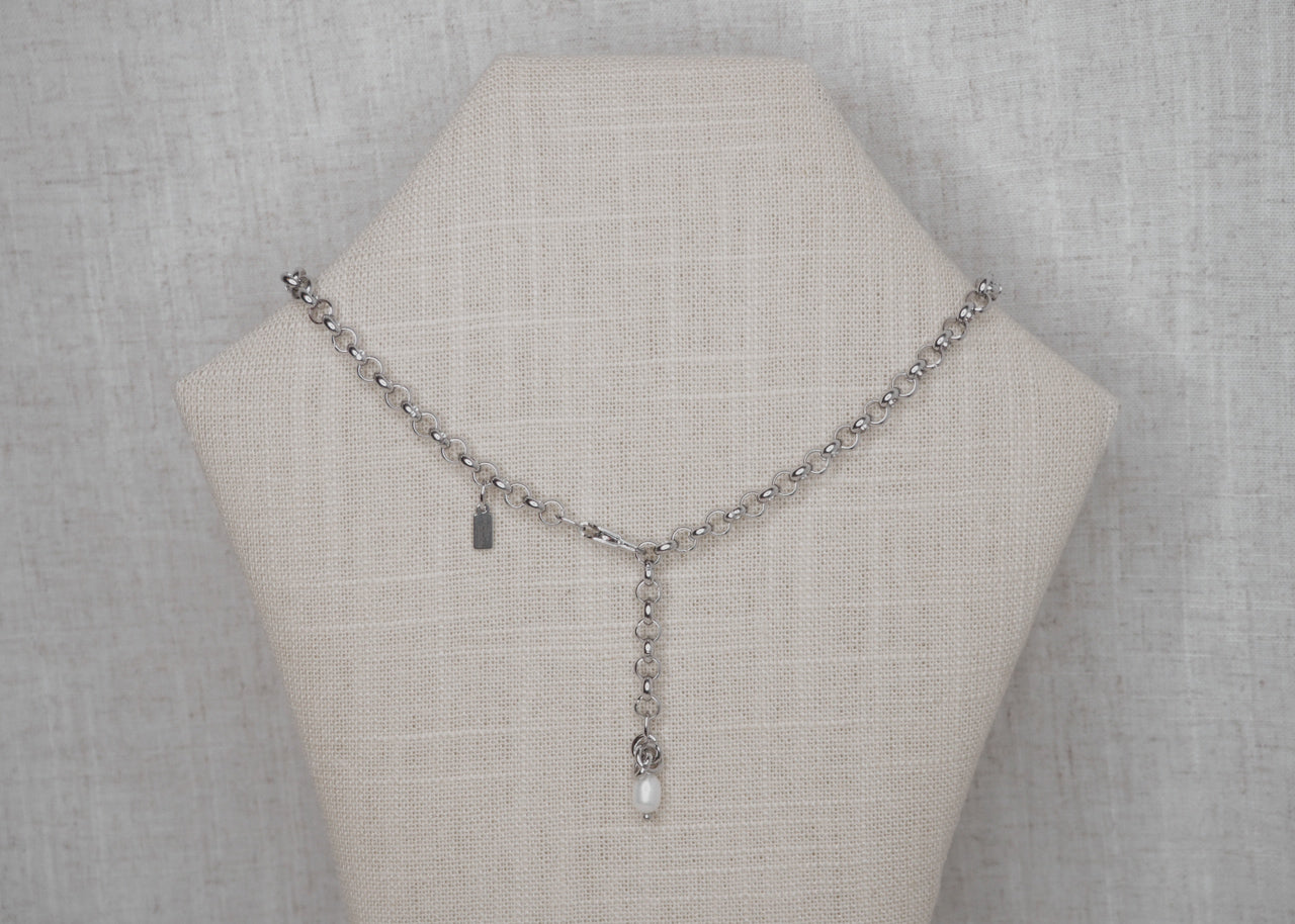 rolo necklace silver 2