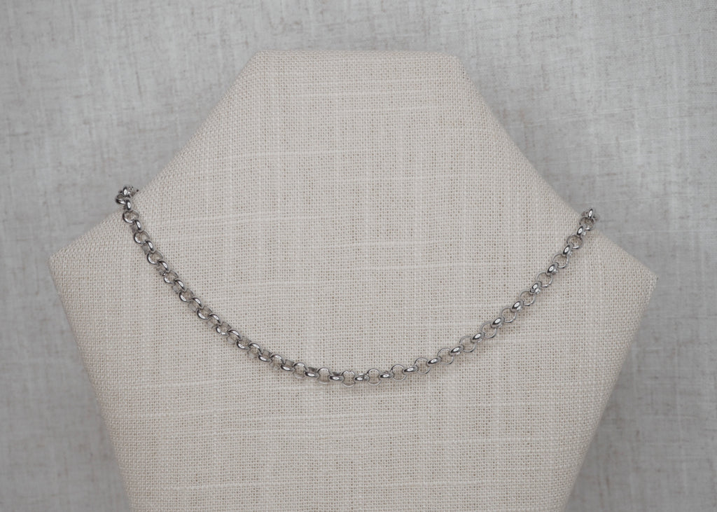 rolo necklace silver 4