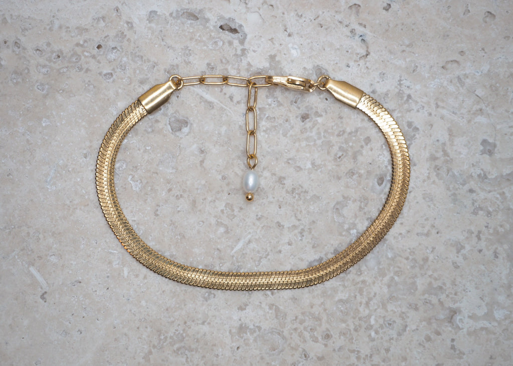 snake bracelet gold | 4 mm 1