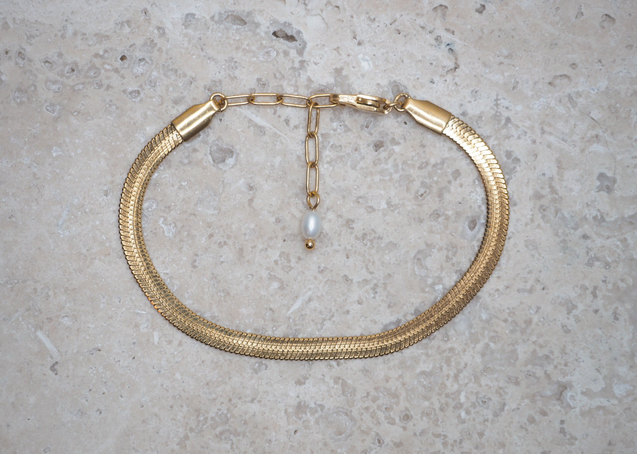 snake bracelet gold | 4 mm 1