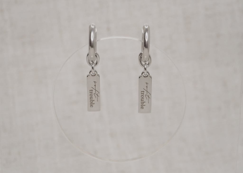 soft trouble hoops silver 1