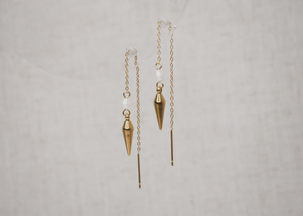threads pearl spike gold 1