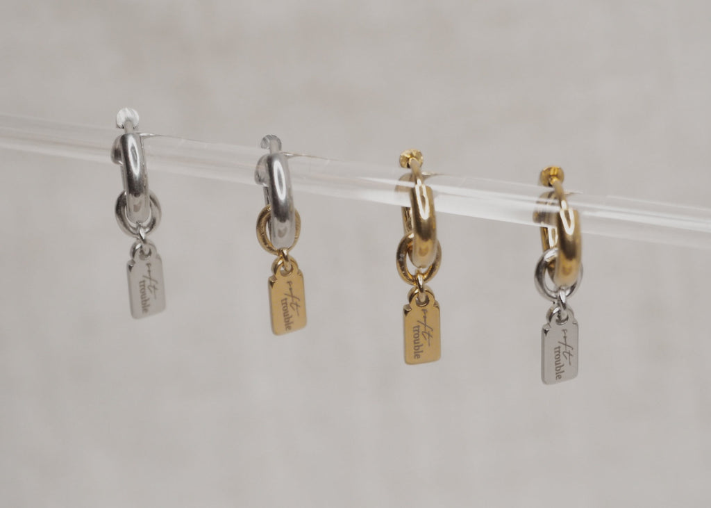 METALLIC MISCHIEF HOOPS | XS SOFT TROUBLE