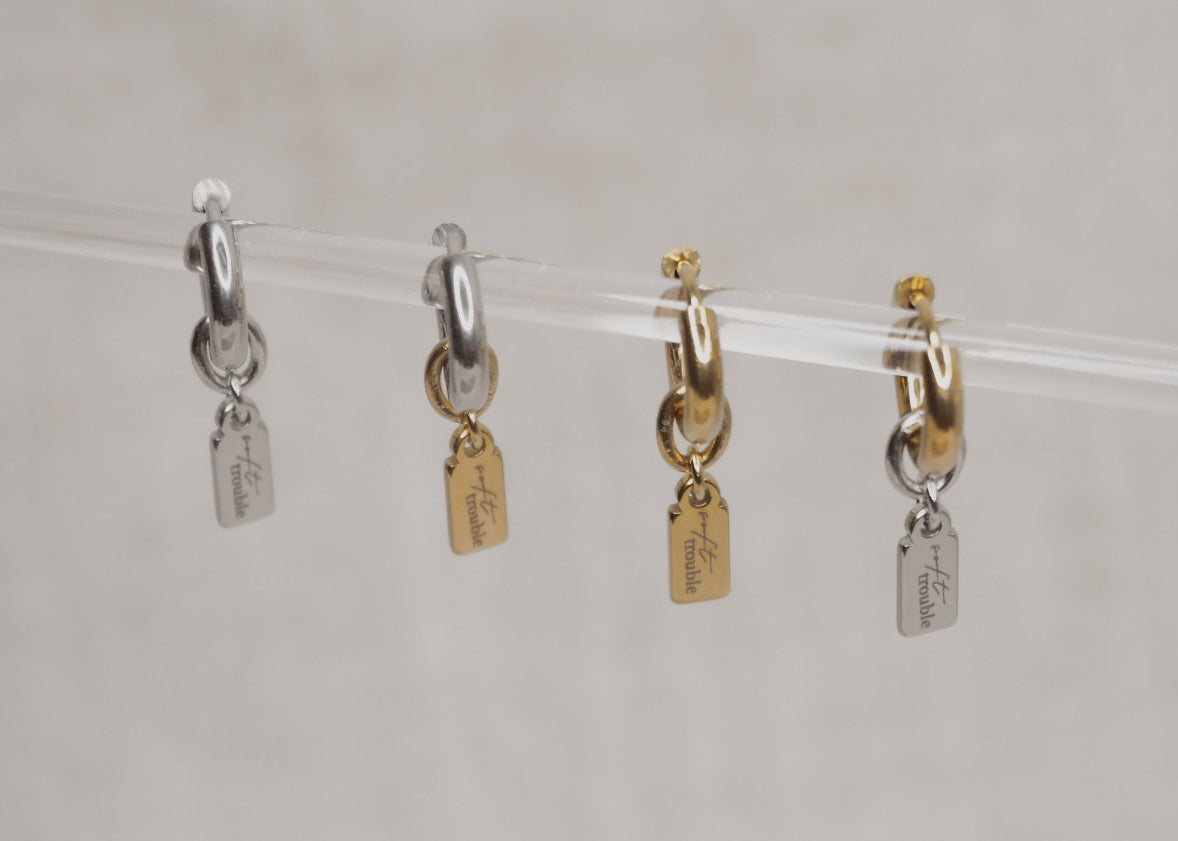 METALLIC MISCHIEF HOOPS | XS SOFT TROUBLE