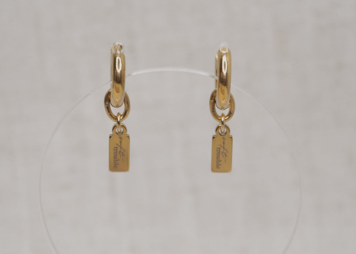 xs soft trouble hoops gold